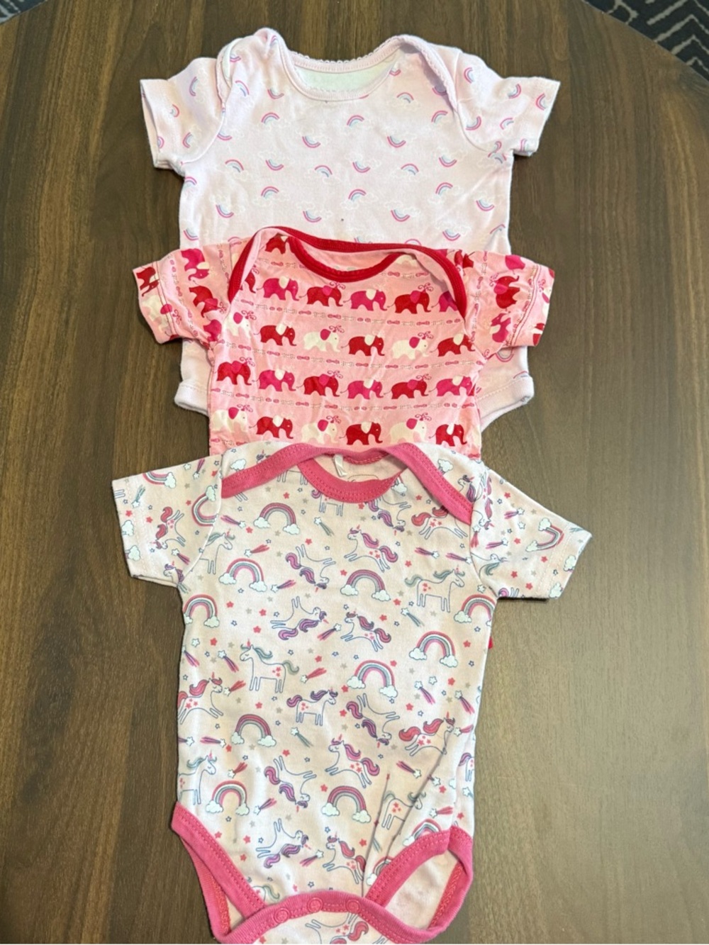 Baby girl onesie set with bamboo